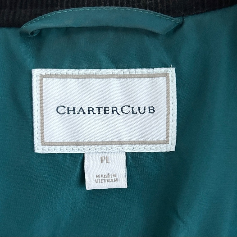 Charter Club Quilted Corduroy Trim Jacket (PL) - Picture 12 of 16